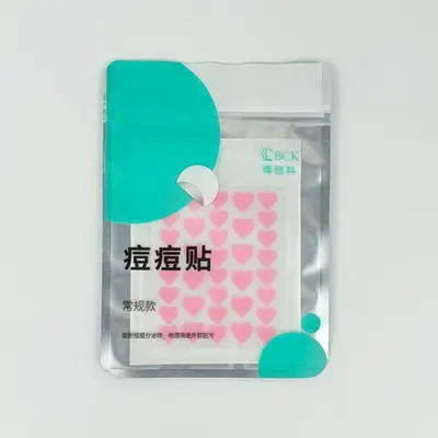 Colorful Heart-Shaped Acne Patches, Hydrocolloid, 36 Pieces - 7