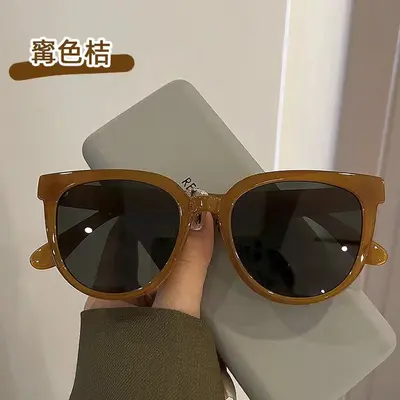 Damen-Sonnenbrille, braun getönt, UV-Schutz, Modell 2026 - 2