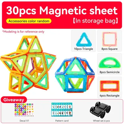 Magnetische Dinosaurier-Bausteine, Englisch-Set, Lernspielzeug - 12