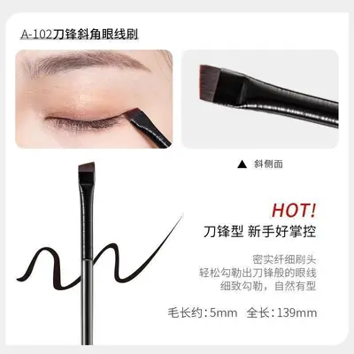 Bıçak fırçası A102 eyeliner fırçası A101 kaş fırçası 103 düz fırça makyaj fırçası satışa hazır toptan dropshipping - 8