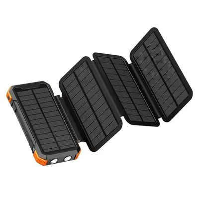 Açık hava güç kaynağı katlanabilir el kranklı güneş enerjili powerbank 20000 mAh kablosuz şarjlı taşınabilir mobil powerbank