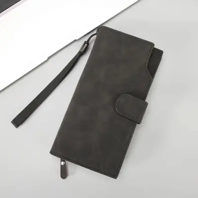 Men's Long Zip Large-Capacity Wallet, Clutch Style - 6