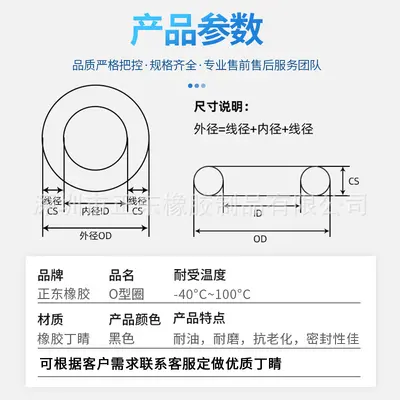 Food-Grade High-Temperature Silicone O-Ring, RoHS Certified