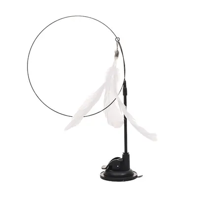 Suction Cup Cat Teaser Wand with Bell, for Kittens, Pack of 1 - 12