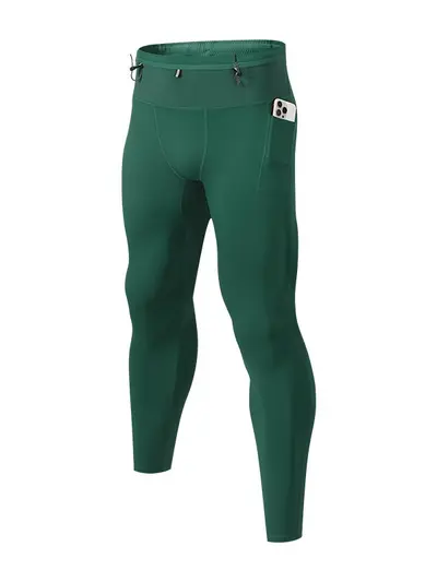 Unisex Compression Fitness Yoga Tights, Stretch Running Training Long Pants - 6