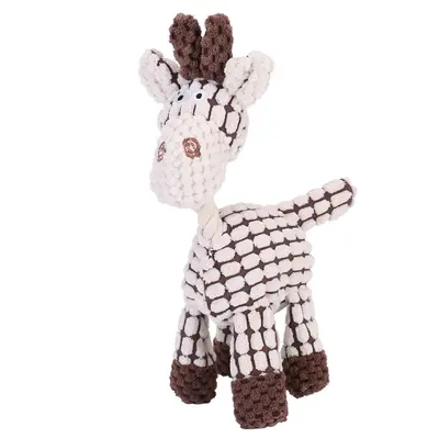 Squeaky Durable Plush Dog Toy, Chew-Resistant and Cute - 8