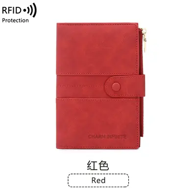 Cross-border New Anti-theft RFID Passport Holder Zipper Buckle Passport Cover Document Holder Multifunctional Travel Passport Bag - 13
