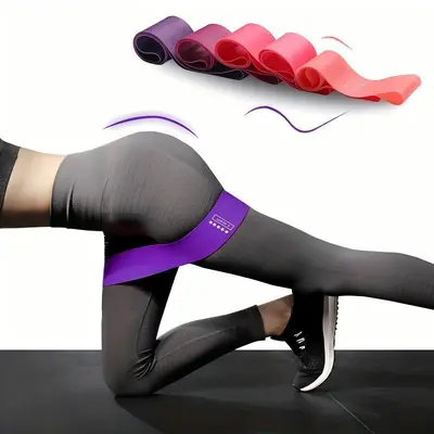 Hip Lift Glute Resistance Ring, Leg Workout Yoga Band, Fitness Strength Training Elastic B - 4