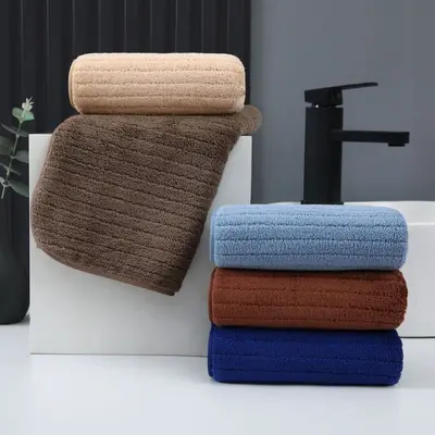 Mercan polar havlu seti nakışlı hızlı kuruyan