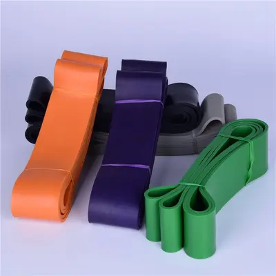 Numbwin Rubber 350 lb Resistance Band Fitness Training Stretch Band 2080x83mm Glute Training Pull-up Band - 4
