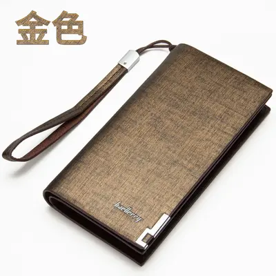 Large-Capacity Men's Long Clutch Wallet with Zipper and Multiple Card Slots - 4