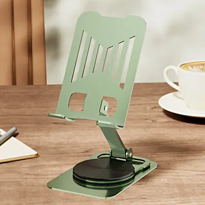 Aluminum Alloy Rotating Desktop Phone Holder - 11