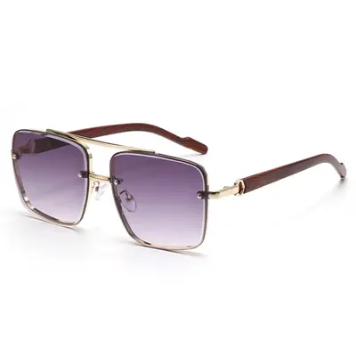 Men's HD Polarized Pilot Sunglasses, Retro Toad Style - 5