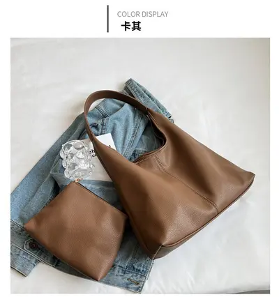 Large Capacity Women's Tote Bag 2026 Spring Commuter Shoulder Bag - 10