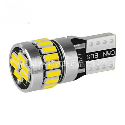 Car LED Width Marker Light T10 4014 24SMD W5W Canbus Interior License Plate Light