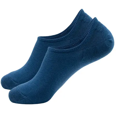 Women's Summer Thin Boat Socks, Black Polyester, Anti-Slip - 10