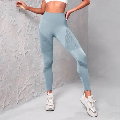 Seamless Butt-Lifting Yoga Pants, High Waist, Tummy Control, Women - 5