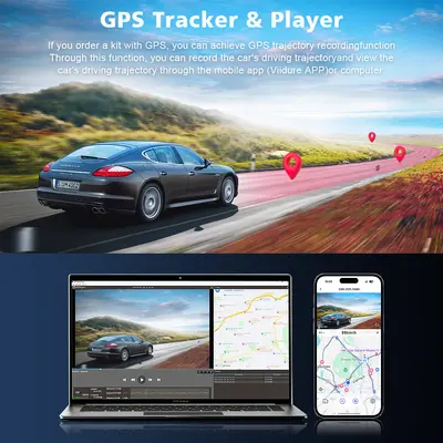 跨境4K行车记录仪双镜头WiFi车载记录器GPS缩时录影双摄像头