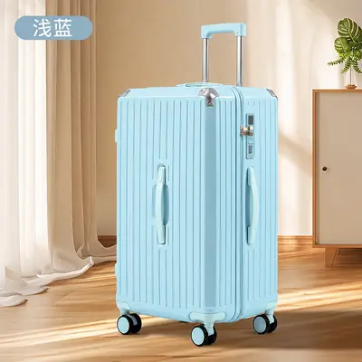 24 Inch Lightweight Trolley Suitcase with 360° Wheels and Combination Lock - 1