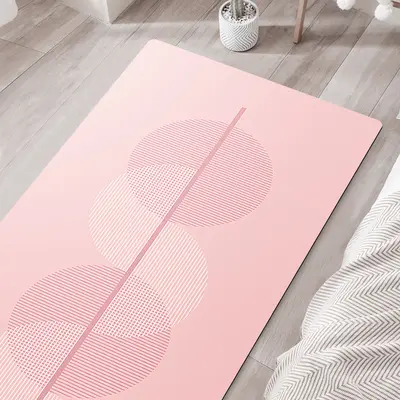Star Pattern Yoga Mat, Non-Slip, Natural Rubber and PU - 5