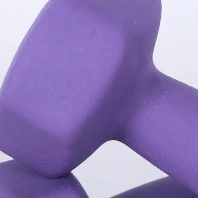 Kadınların evde fitness ekipmanları için plastikle doldurulmuş buzlu altıgen küçük dambıllar, yeni başlayanların kol kaslarını eğitmeleri için ve kauçuk kaplı erkek küçük dambıllar - 4