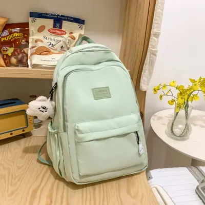 Mädchen-Schulrucksack Mittelschule großes Fassungsvermögen zwei Gurte - 9