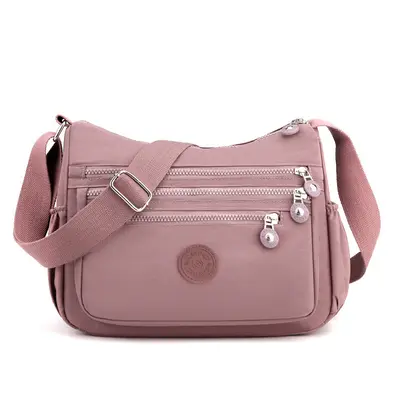 Nylon-Stoff mehrschichtige Umhängetasche leicht einfach alltäglich Crossbody-Tasche 2025 neu großvolumig Mamatasche Schultergeldtasche - 12