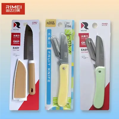 Paslanmaz çelik meyve bıçağı katlanır, kılıflı