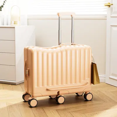20-Inch Kids Ride-On Carry-On Suitcase, Combination Lock, 6 Wheels - 10