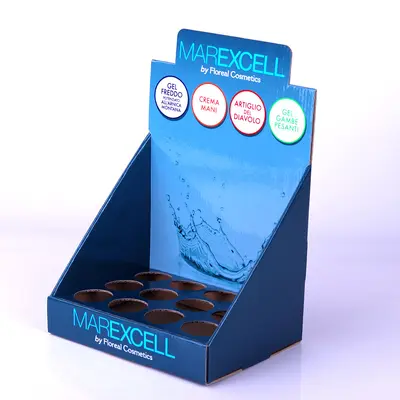 Kassen-Displaykarton Wellpappe farbige Box PDQ Promotion-Display-Box Werbe-PVC-Aufsteller Supermarkt-Regal Individualisierung - 7