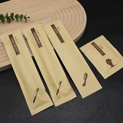 Disposable Hotel Toothbrush and Toothpaste Amenity Set - 5