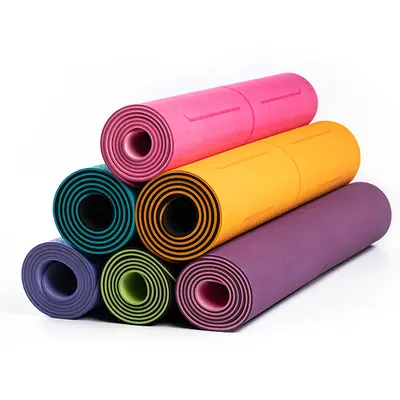 İkinci Sınıf TPE Yoga Matı, Kalın Çift Taraflı Kaymaz, Hafif Kusurlu - 6