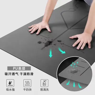 Yoga matı sınır ötesi kaynak fabrika toptan şok emici ses geçirmez mat kalınlaştırılmış kaymaz sessiz iç mekan fitness yoga matı - 6