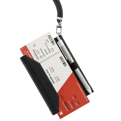 Deri pasaport ve kart tutucu, anti-RFID, çok fonksiyonlu