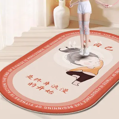 Ses yalıtımlı yoga matı, kalın, kaymaz, sessiz