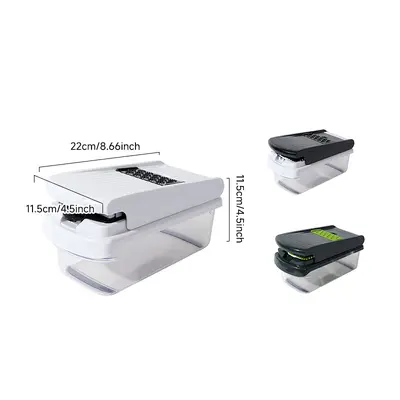 Multifunktionales Gemüseschneider-Set 15-in-1 für Amazon, Küchenwerkzeug für Kartoffeln und Gemüse, Gemüseschneider für Hobbyköche und Profis - 6