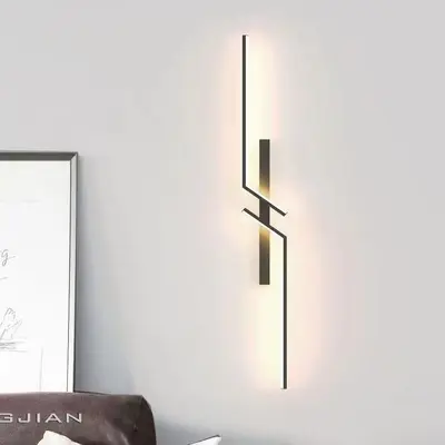 Modern Minimalist Long Wall Lamp for Bedroom Bedside and TV Background Wall - 7
