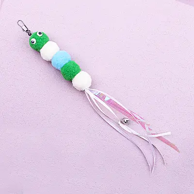 Cat Teaser Wand Replacement Heads with Butterfly, Caterpillar and Mouse - 9