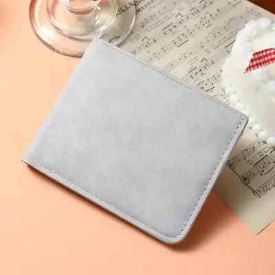 Imported Slim Men's Short Wallet, Soft Leather with Multiple Slots - 7