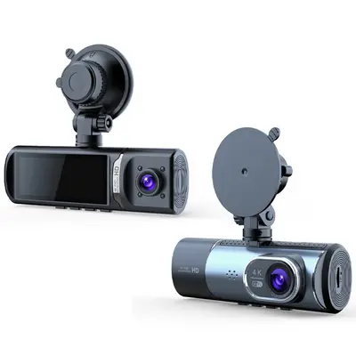 4K araç kamerası WiFi gece görüşü çift kayıt GPS DVR - 7