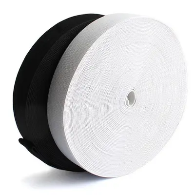 Siyah ve Beyaz Lateks Elastik Bant, Yumuşak Tip, DIY Dikiş Malzemesi