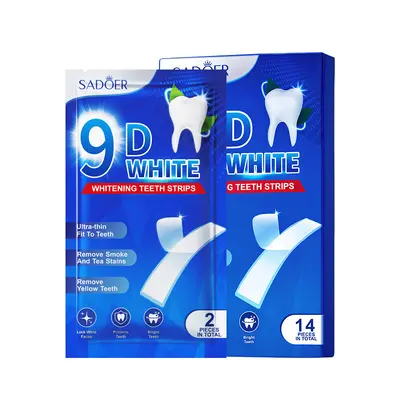 SADOER 9D whitening teeth strips gentle stain removal enamel repair - 7
