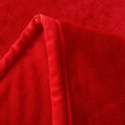 Thick Red Wedding Blanket, Dowry Gift for the Bride's Family