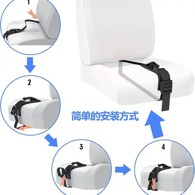 Pregnancy Seat Belt Adjuster with Belly Protection Shoulder Pad - 4