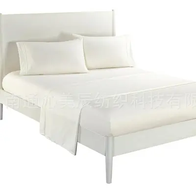 Multi-Piece Fitted Bed Sheet Set with Piping