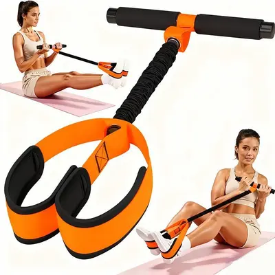 Ayak Pedallı Direnç Ekspandörü, Karın Eritici Mekik Yardımcısı, Ev Tipi Fitness Ekipmanı - 9