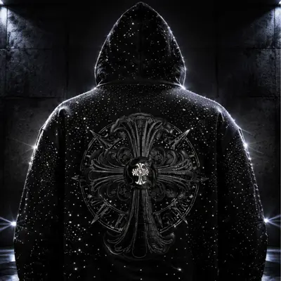 ZIIFIRE Unisex Paarjacke mit Stickerei, Streetwear