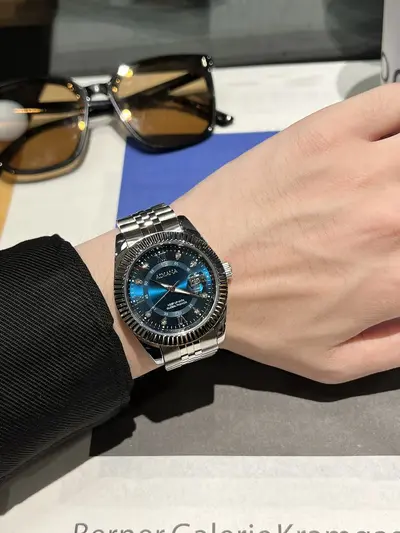 AIMANA Herrenuhr Edelstahl Quarz-Armbanduhr - 8