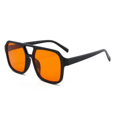 Eckige Sonnenbrille im Bonbonfarben-Design, Doppelsteg, UV-Schutz - 6
