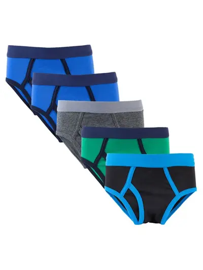 5er-Pack Jungen-Unterhosen, 100% Baumwolle